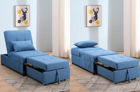 WHITNEY BLUE SOFA BED