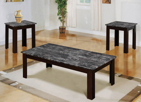 MARBLE GREY COFFEE TABLE SET