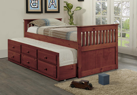 VERSAILLES CHERRY TRUNDLE BED