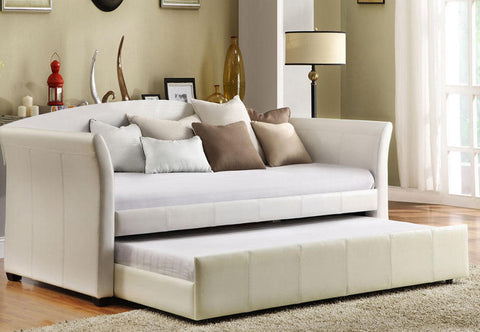 JULIANE WHITE DAY BED WITH TRUNDLE