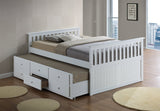 VERSAILLES WHITE TRUNDLE BED