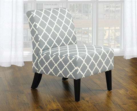 CLAIRE GREY ACCENT CHAIR