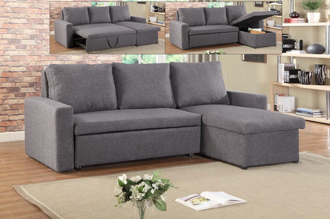 RIANO GREY SECTIONAL SOFA BED