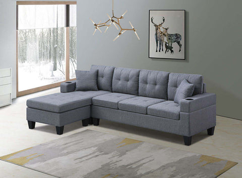 BRIANA GREY SECTIONAL SOFA