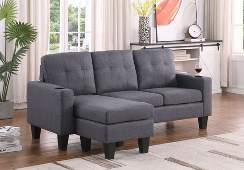 BROOKE GREY SECTIONAL SOFA