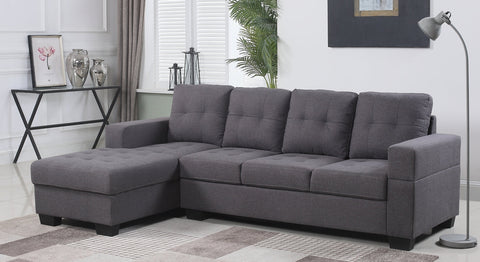 CLAIRE GREY SECTIONAL SOFA