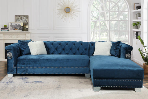 ARIANA BLUE SECTIONAL SOFA