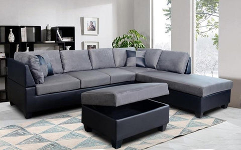 SCARLETT GREY SECTIONAL SOFA