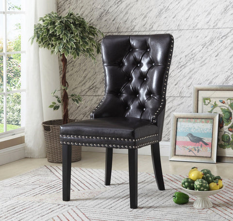 Dark sales accent chair