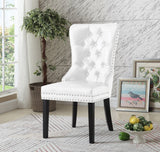 DIANE WHITE ACCENT CHAIR(SET OF 2)