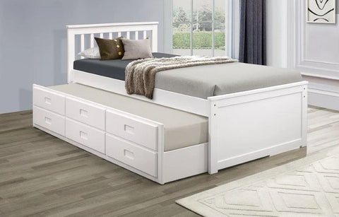 APOLLO WHITE TRUNDLE BED