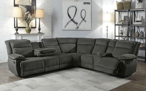 EVELYN GREY SECTIONAL SOFA