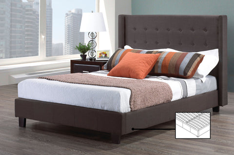 MILANO GREY PLATFORM BED