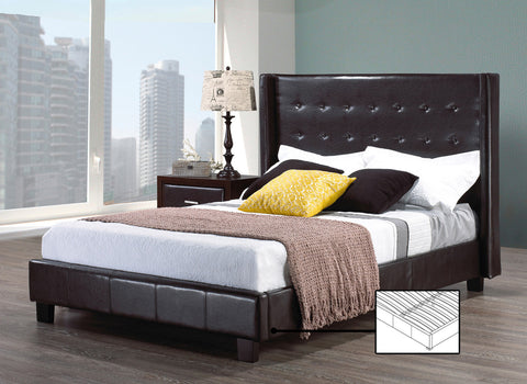 MILANO LEATHER PLATFORM BED