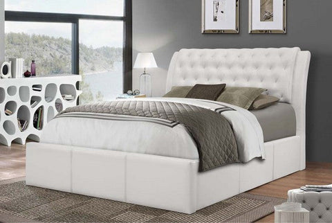 OSLO WHITE PLATFORM BED