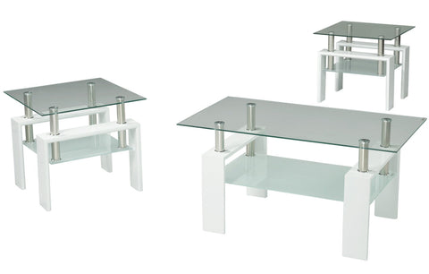 ELLEN FROSTED COFFEE TABLE SET