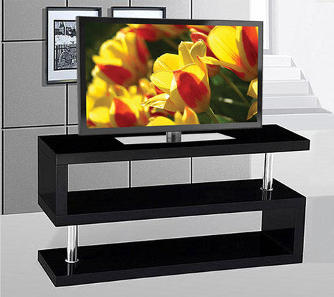 THE 'Z' BLACK TV STAND