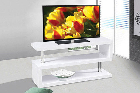 THE 'Z' WHITE TV STAND