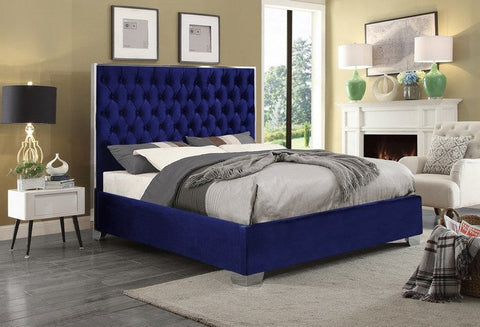 BELANTINO BLUE PLATFORM BED