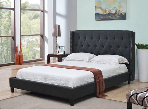 BELLA DARK PLATFORM BED