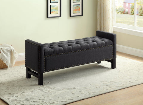 JANNET DARK STORAGE BENCH