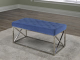ZENATE VELVET METAL BENCH