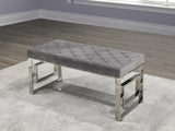 YAZKY SILVER METAL BENCH