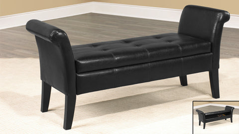 EMORY DARK STORAGE BENCH