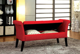 RIONE RED STORAGE BENCH