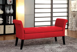 RIONE RED STORAGE BENCH