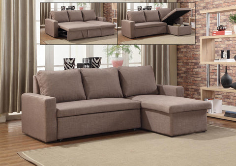 RIANO BROWN SECTIONAL SOFA BED