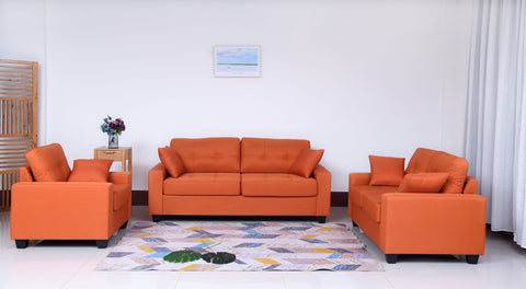 DELANEY ORANGE SOFA COLLECTION