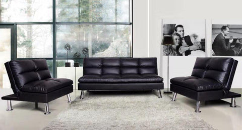 NICOLE BLACK SOFA COLLECTION