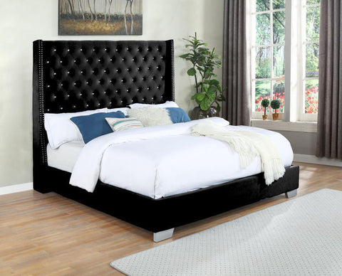 ROSALINE DARK PLATFORM BED – Furniture Village