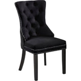 DARLENE BLACK ACCENT CHAIR(SET OF 2)