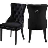 DARLENE BLACK ACCENT CHAIR(SET OF 2)