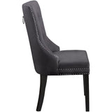 DARLENE GREY ACCENT CHAIR(SET OF 2)