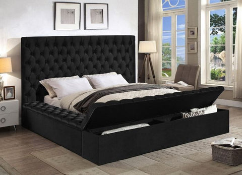 ALYSSA DARK STORAGE PLATFORM BED