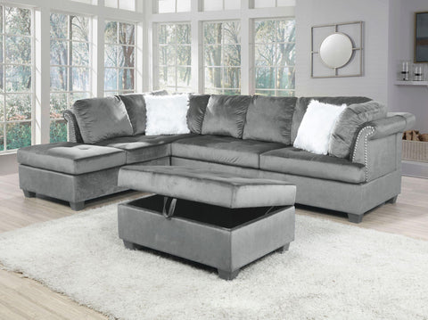 HARMONY GREY SECTIONAL SOFA