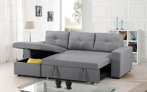 CERENE GREY SECTIONAL SOFA